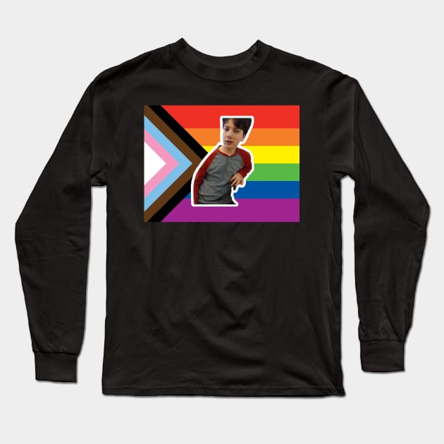 nathan pride flag Long Sleeve T-Shirt by Art by Eva